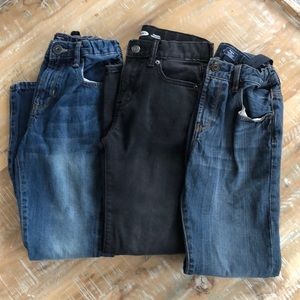 2 GAP/1 Old Navy straight leg, adjustable waist